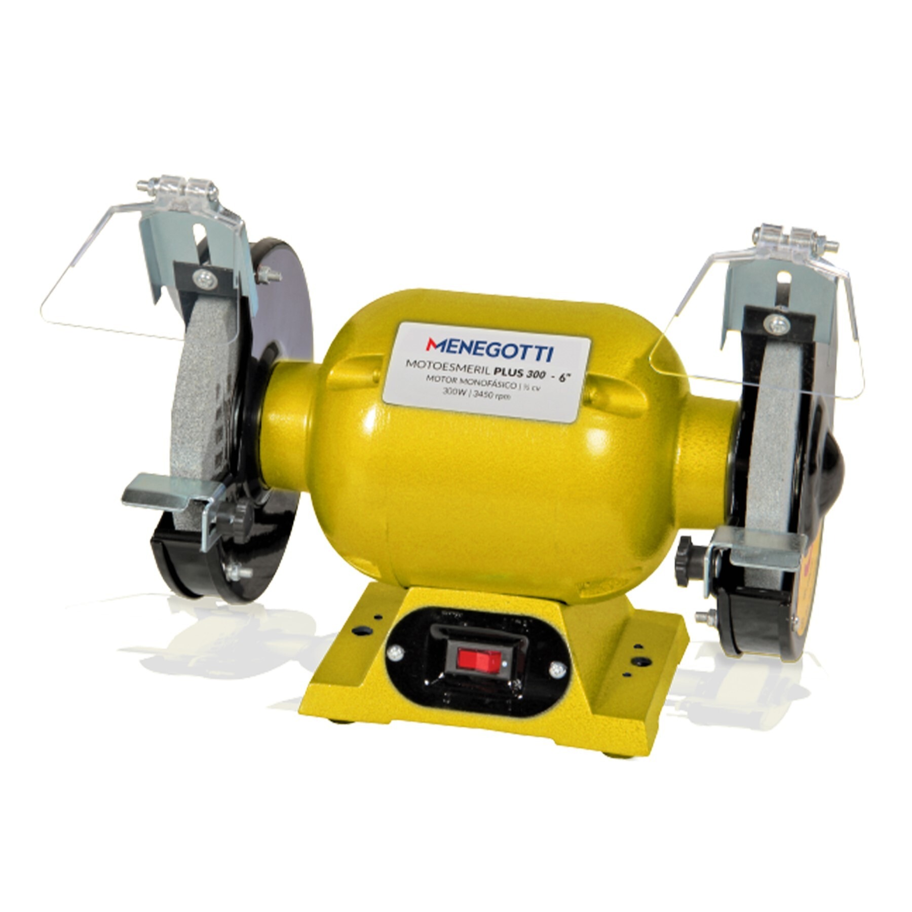 moto_esmeril_plus_300_6_300w_biv Moto Esmeril Plus 300-6 300W Bivolt Menegotti - Imagem 1